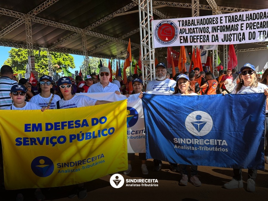 Sindireceita participa agora em Brasília/DF da Marcha da classe trabalhadora